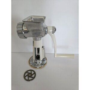 Vintage Grind-O-Mat Metal Hand Crank Meat Grinder